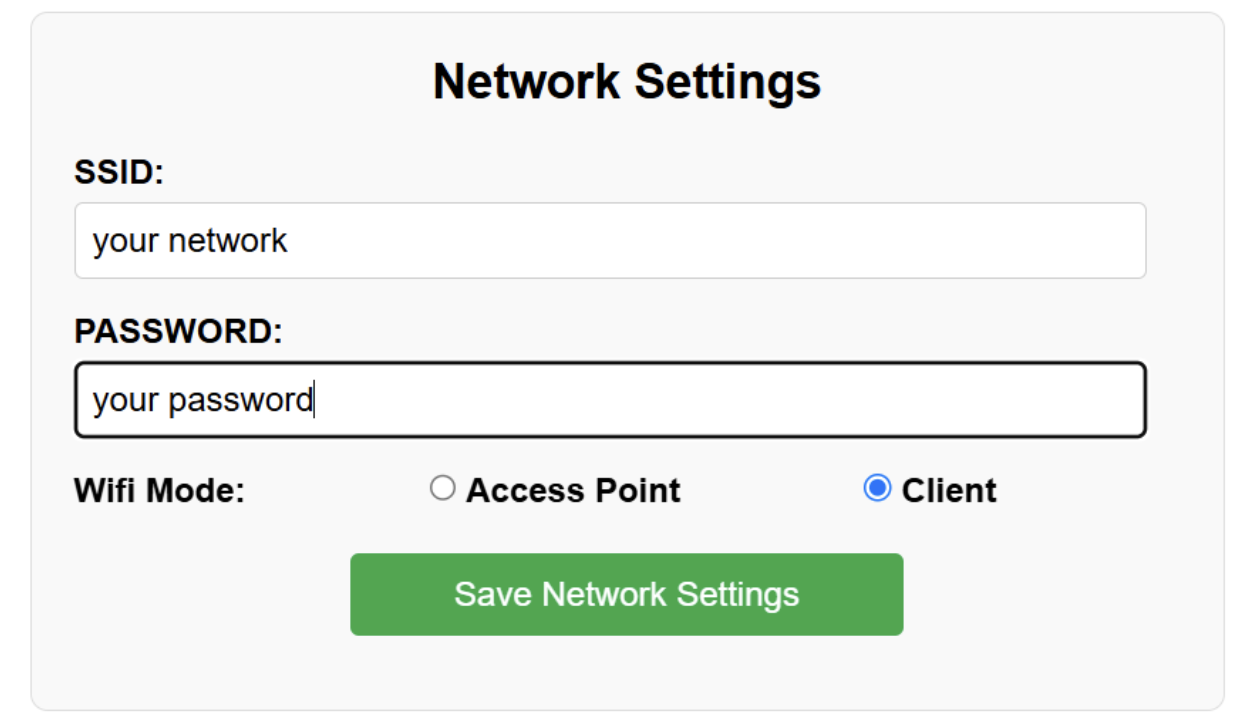 Connect to Wifi