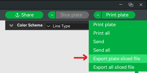 Export Plate Sliced File