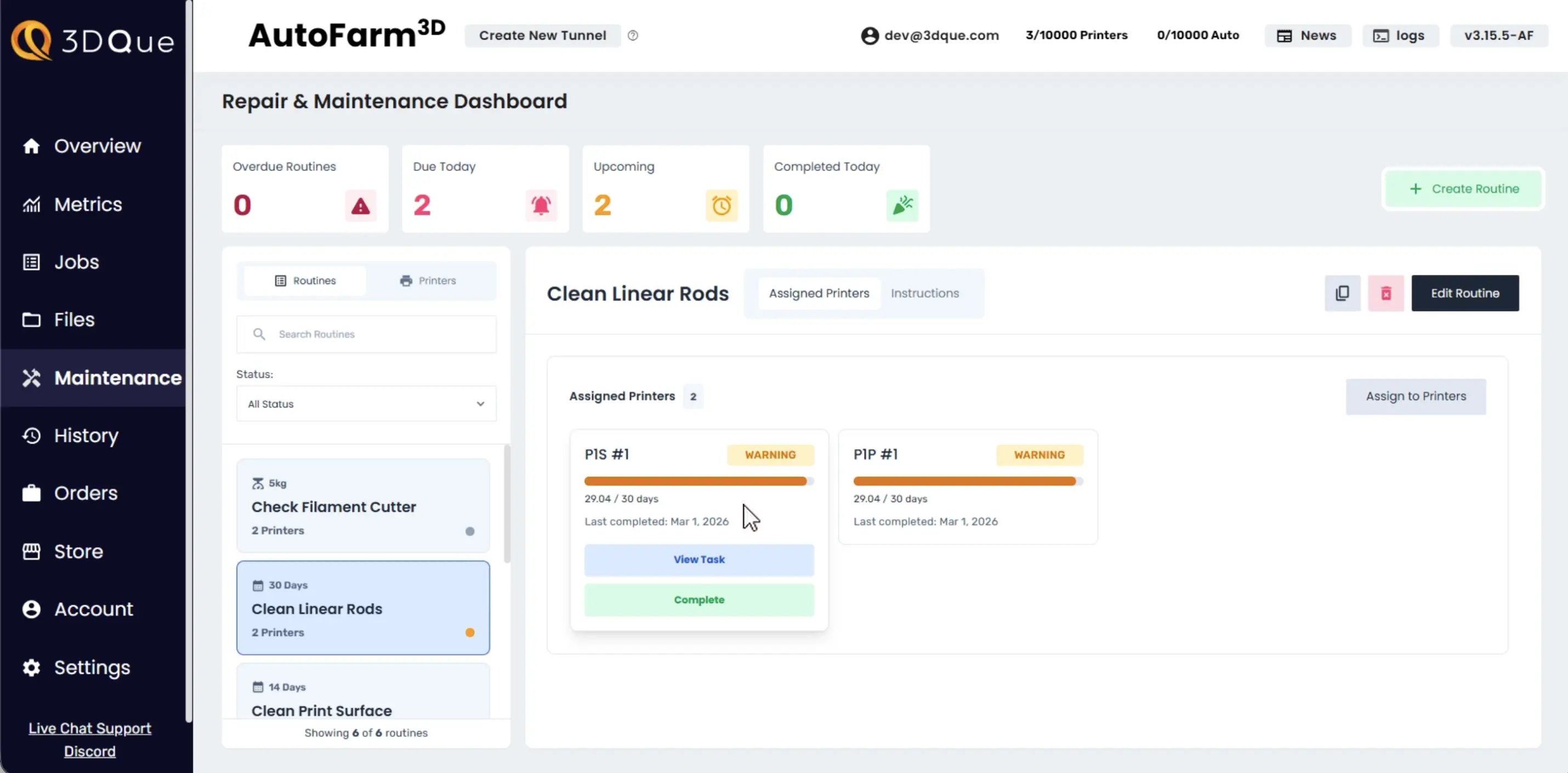 Repair and Maintenance Dashboard